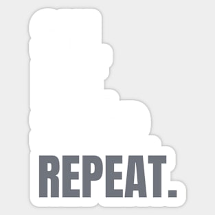 Eat Sleep Ski Repeat Sticker